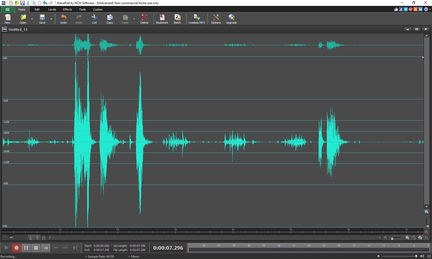 Wavepad Audio Editor Free