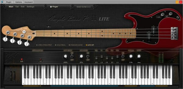 mejores plugins vst gratis para fl studio Ample Sound Ample Bass P LITE II