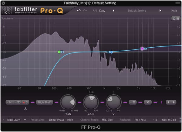 mastering - corte de bajas frecuencias