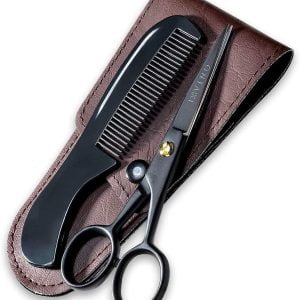 61qmmifsczl. Ac Sl1000 .jpg ONTAKI Tijeras profesionales alemanas para barba y bigote co