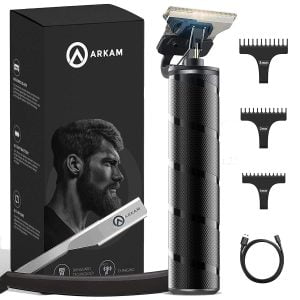 711dccrhzl. Sl1500 .jpg Arkam Recortadora de barba para hombre sin cable resistente