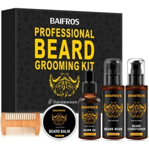 71osee1s6l. Sl1000 .jpg Kit de barba BAIFROS para hombres para el cuidado y el cuida